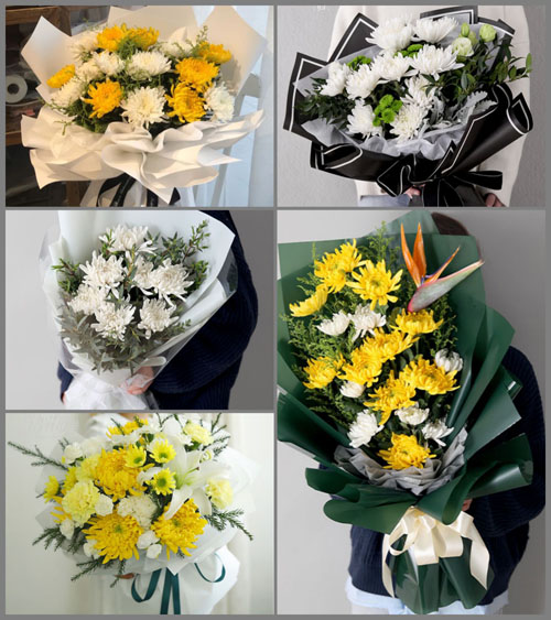 贵州毕节市黔西县莲城街道八块田社区白事花束代送